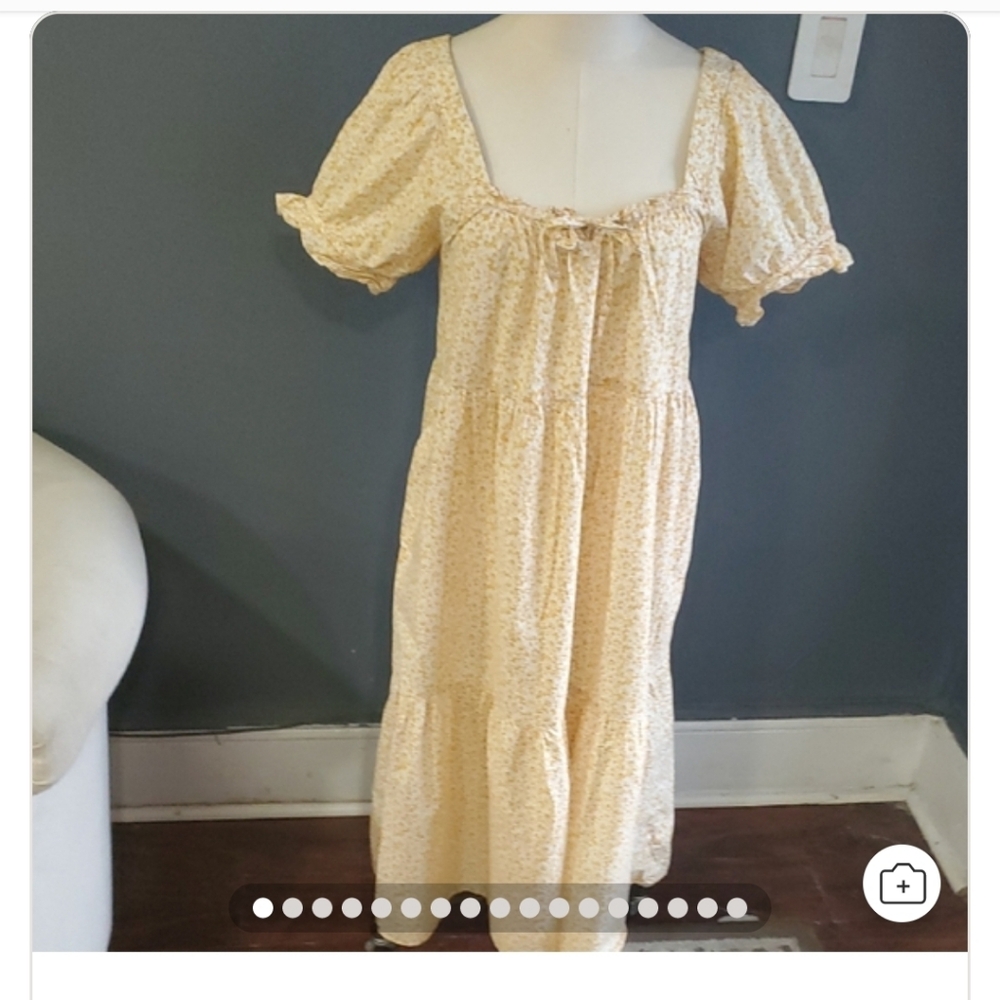 Madewell Floral Garden Cottagecore Midi   Dress Size S - Picture 17 of 17